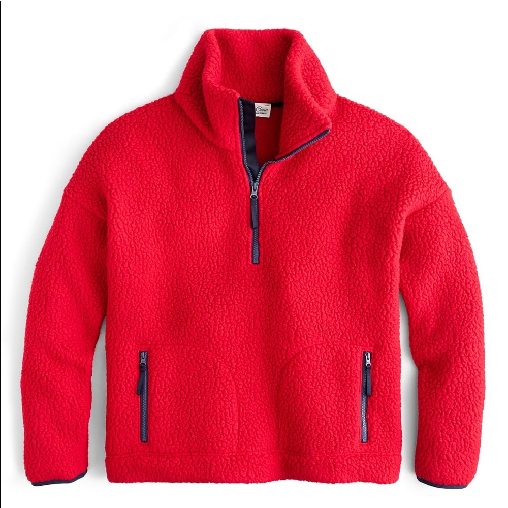 J.Crew Polartec® Fleece Half-Zip Pullover Jacket - Picture 2 of 8